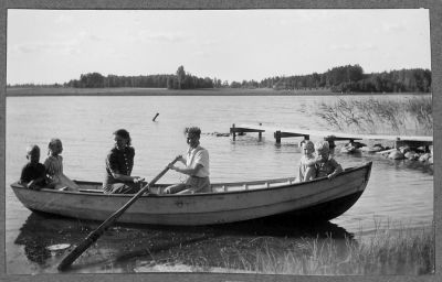 Kari Marsio, Silve Sahlan, Inkeri Sahlan, Signe Marsio, Virve Suonperä (os. Marsio) ja Esko Marsio
